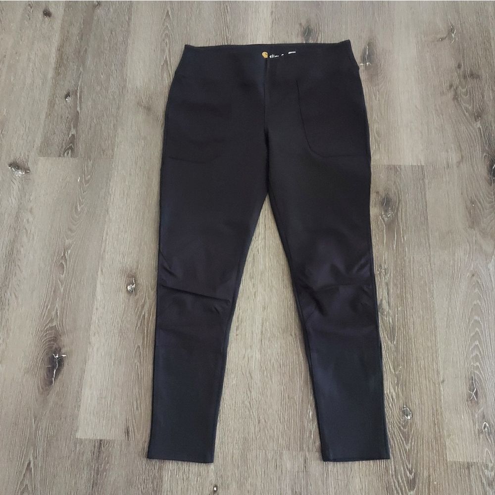 Carhartt Slim Fit Force Leggings Work Utility Pants Black Women's Large (12/14)